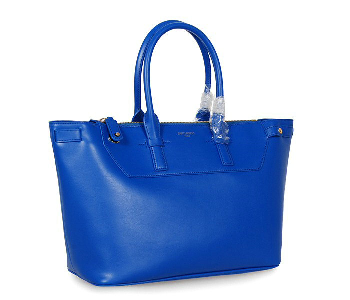 1:1 YSL classic tote bag 8339 blue - Click Image to Close